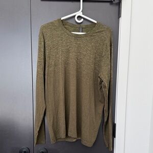 Lululemon Men’s Vent Tech Olive Green Long Sleeve